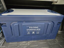 迈乐酷车载收纳箱后备箱车用折叠储物箱置物盒尾箱整理汽车用品大全实用 【木盖】藏蓝色-加厚加硬 可餐桌 特大号60升-59*36*29 实拍图