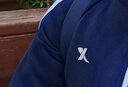 特步（XTEP）儿童童装男中大童百搭运动舒适长袖针织套装 深奥蓝 150cm 实拍图
