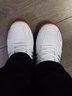 回力乒羽鞋低帮防滑牛筋底网面透气男女情侣比赛羽毛球鞋运动鞋休闲鞋 WR3089白灰色 41 尺码偏小一码 实拍图