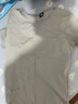 续点 短袖t恤男 纯色运动夏季休闲紧身圆领上衣白色修身衣服男士T恤衫 灰色 M （100-120斤左右） 实拍图