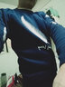 雅鹿保暖内衣男冬季加绒加厚打底中老年防寒保暖大码男士秋衣秋裤套装 圆领黑色-【上衣+裤子】 L 【推荐 80-100斤】 实拍图