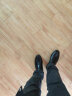 宜驰（EGCHI）皮鞋男士套脚一脚蹬工作正装商务休闲鞋子男 1618-3 黑色 42 实拍图
