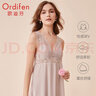 欧迪芬（Ordifen）【明星同款】女士睡裙性感蕾丝轻薄无袖休闲睡裙家居睡裙XH0101 【李小冉同款】风悦灰 M 实拍图