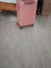 箱君行旅行李箱大容量拉杆箱高颜值旅行箱可骑可坐万向轮轻便密码箱皮箱子 经典防刮拉链【玫瑰金】 20英寸 【可直接登飞机皮箱】 实拍图
