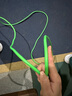 超飞跃粉半斤跳绳pvc负重成人健身减肥运动训练拳击搏击竞速绳子家用 新款粉半斤绿色 实拍图