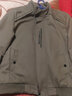 啄木鸟外套男士夹克春秋季新款商务休闲风工装茄克衫免烫抗皱立领上衣服 2110军绿 L (建议100-115斤) 实拍图