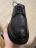 木林森（MULINSEN）男士商务休闲鞋软底工作正装鞋男鞋 40码 黑色 99136 实拍图