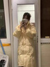 相伊恋人羽绒棉服女25年秋冬季中长款加厚棉衣外套新款宽松棉袄学生面包服 奶黄色 M 【适合100-120斤】 实拍图