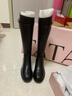 他她（TATA）时装靴骑士靴女靴子大筒围真皮长筒靴加绒高靴冬7TG84DG4 黑色（绒里）-7TG84 37 实拍图