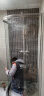箭牌卫浴（ARROW） 整体淋浴房 太空铝弧扇形钢化玻璃简易淋浴房隔断 900x900mm【现货款】 晒单实拍图