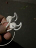 适用 苹果AirPods耳机套AirPods2耳套苹果有线耳机运动防滑防掉硅胶套耳帽耳塞套耳机配件 白色【兔耳朵耳套，2对装】 实拍图