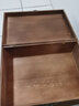 ZSTO 木盒子 带锁收纳盒  复古实木质密码小箱子 纪念品珍贵收藏物品 复古色法文特大号 33*24*12cm 默认插锁 实拍图