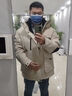 鸭鸭（YAYA）王一博同款羽绒服男短款冬季新款青年时尚休闲保暖新年战袍外套Y 燕麦色 L 实拍图