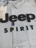 JEEP SPIRIT吉普短袖衬衫男夏季韩版休闲衬衣男士简约外套男装 浅灰 3XL 实拍图