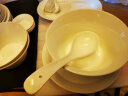 玛戈隆特碗碟套装国瓷高端骨瓷餐具纯白浮雕礼盒包装事事如意6人份32头 实拍图