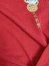 真维斯（Jeanswest）红色卫衣男女款秋冬季休闲宽松上衣马年本命年衣服过新年会定制款 红色 平安幸运_K S 【推荐90-110斤】 实拍图