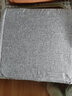 锦兔沙发垫海绵垫高密度定制加硬海绵坐垫座椅垫更换阳台实木沙发垫子 亚麻款中灰 40x40cmx5cm厚 实拍图