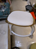 亚克力小凳子静音带万向轮儿童学步凳网红小椅子滑轮矮凳浴室凳 颜色随机【活动款】 实拍图