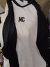 MO&Co.MC刺绣棉质宽松T恤美式复古打底衫情侣装t恤纯棉T恤摩安珂 本白色-第2批 L 170 实拍图