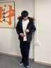 波司登（BOSIDENG）【反季】冬季极寒羽绒服鹅绒于适同款男女情侣款短款大毛领外套 黑色8056 1 S 160/84A 体重110-130斤卡码拍大 实拍图