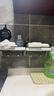 双庆 肥皂盒架 壁挂式卫生间洗手台双层沥水置物架 免打孔带挂钩香皂架子 【1个装】可拆卸 易清洗 实拍图