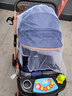 豪威 婴儿推车可坐可躺双向便携婴儿车0-3岁轻便BB手推车（全车可水洗） 星星蓝+旗舰款+可坐躺双向+音乐餐盘（全车可水洗） 实拍图