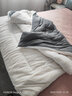 雅鹿新款被子牛奶绒冬被加厚保暖10斤棉被宿舍春秋被芯单双人被褥男 双拼-宝石蓝【恒温蓄热 无静电】 150x200cm-6斤【升级双面加绒】 实拍图