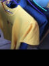 迪贝狼短袖T恤男半袖体恤夏季上衣韩版男装衣服小衫T恤上衣男短袖打底衫 黄色  2XL 建议 155/170斤 实拍图