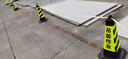 腾驰 反光路锥橡胶方锥请勿泊车禁止停车牌专用车位雪糕筒路障警示柱交通设施 橡胶4斤（黄黑禁止停车）10个 实拍图