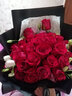 薇尼（LVINI）38女神节鲜花速递同城配送混搭时尚玫瑰花北京郑州上海石家庄成都 33朵红玫瑰-桔梗款 实拍图