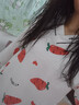 香雅馨 韩版睡衣女春秋长袖棉质宽松家居服两件套装夏季甜美V领卡通猫咪 3804萝卜桃心 M 80-100斤 实拍图