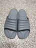 宝人（boree）拖鞋男外穿新款浴室防滑防臭一字拖石墨烯抗菌情侣室内家居凉拖鞋 灰色 43-44 男款 实拍图