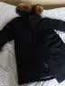 君羽羽绒服男女中长款800高蓬工装服派克服加厚防水鹅绒服 黑色 【800蓬白鹅绒】抗寒-35℃ L | 充绒量340g 实拍图