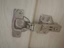 固特 阻尼铰链合页304不锈钢厨柜门五金配件缓冲液压飞机合页 304不锈钢脱卸装-铜芯【10只装】 半盖=中弯 实拍图