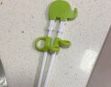 gb好孩子 儿童筷子 宝宝学吃饭练习筷 训练筷餐具（粉/绿两种颜色随机发货） 实拍图