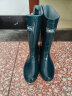 回力雨鞋女时尚户外下雨天高筒防水雨靴水鞋耐磨胶鞋6813墨绿中筒39 实拍图