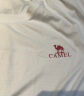 骆驼运动T恤透气健身衣跑步体恤宽松速干衣短袖上衣夏 J0S2V6925，白色，男 L 实拍图