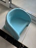 兔可图婴幼儿童塑料小凳子靠背椅加厚宝宝沙发餐椅小椅子防滑板凳洗澡凳 冰玉蓝 1只【优质加厚PP材质】 实拍图