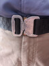 MAXGEAR 过山风腰带男士 军迷战术 休闲运动户外 作训尼龙裤带 黑色腰带&尊享银色扣【标准版】 M码（98cm） 实拍图