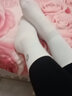阐旅 卡通刺绣袜子男长袜ins潮冬季情侣运动网红款春秋中筒袜棉袜男 白色系 实拍图