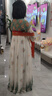 罗蒙儿童汉服春秋季女童唐装中国风女孩古装毕业演出服 敦煌橘 170 实拍图