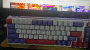 珂芝（KZZI）K68机械键盘无线2.4G蓝牙有线三模67键带旋钮PBT键帽gasket结构RGB灯光长春花版TTC烈焰紫轴 实拍图