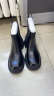 天美意冬厚底粗跟复古短靴女切尔西靴NQX23DD3 黑色 36 晒单实拍图