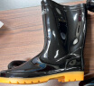 回力雨鞋户外水鞋钓鱼洗车防雨水不易滑雨靴耐磨胶鞋HL886高筒黑色39 实拍图
