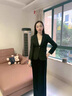 晨芙职业西装套装女春秋气质时尚休闲小个子西服外套正装美容院工作服 (常规)单件卡其色外套 L 建议100-110斤 实拍图