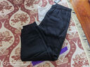 乔丹运动裤男加绒保暖2025冬季新款加厚防寒卫裤宽松跑步休闲针织长裤 黑色（束脚 加绒保暖） 4XL /195 实拍图