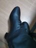 真皮拉丁舞鞋女成人交谊舞蹈鞋软底 中跟摩登广场舞女式水兵舞秋幻巧 906黑色真皮直底胶底3.5cm跟 39 实拍图