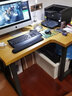 柔润实木转角书桌卧室拐角写字桌L型台式电脑桌学生家用学习办公桌 单桌长120宽60高75转角边长80cm 实拍图