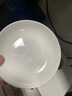 瓷秀源 纯白骨瓷盘子陶瓷碟子菜盘饭盘牛排盘西餐盘简约瓷器可定制 10英寸月光盘1个 直径 25.8cm 实拍图