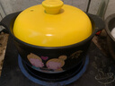 山背瓷业（SHANBEI CERAMICS） 砂锅电磁炉专用明火煲汤锅家用小号沙锅陶瓷煲养生炖汤 2升电磁炉明火通用（柠檬黄） 2L 实拍图